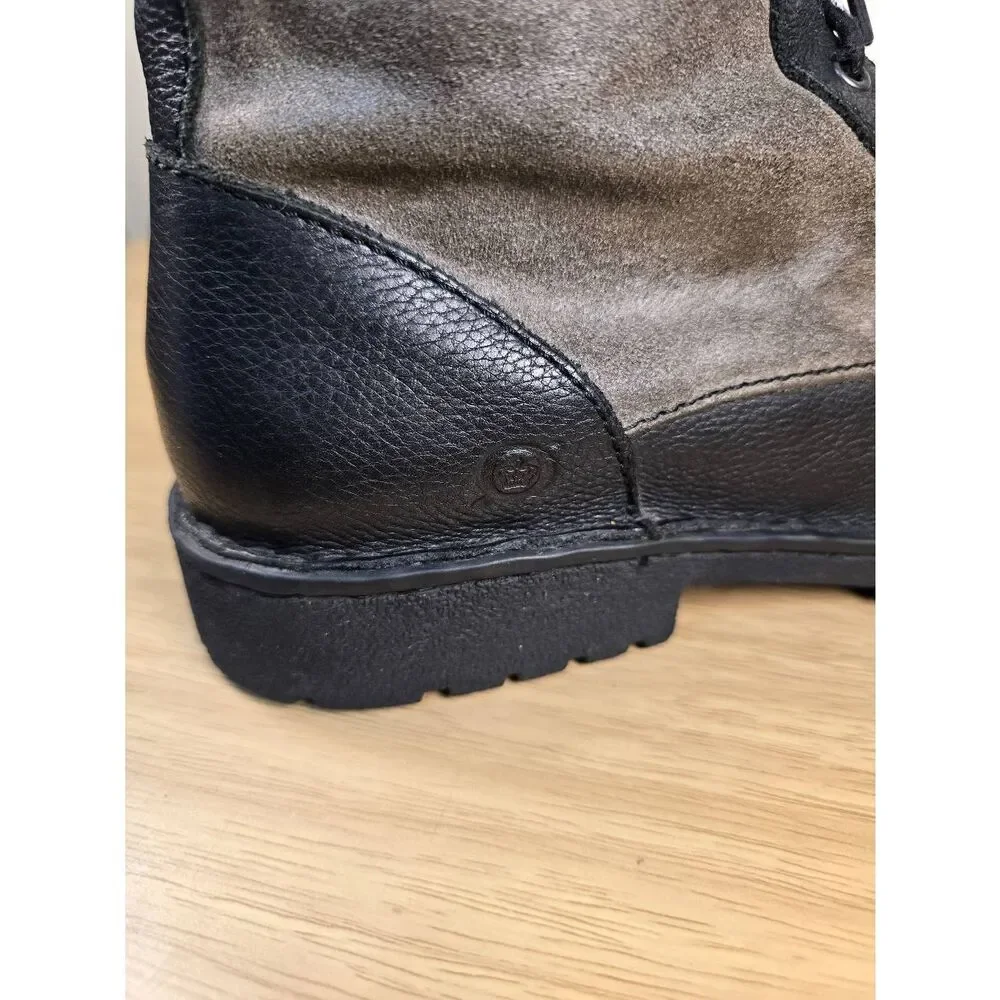 Born Malvin Black Leather Boots Men's Size 8